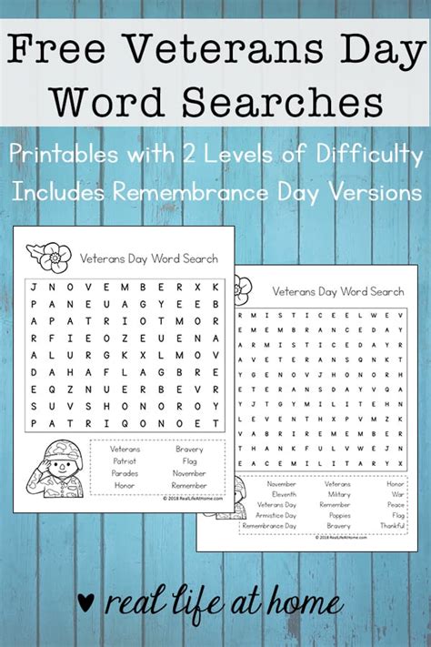veterans day word search printable remembrance day word search