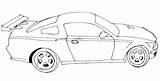 Coloring Car Pages Simple Getcolorings Race sketch template