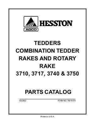 hesston  parts book    tedder rake  rotary rake diy repair manuals