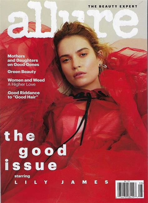 lily james allure cover magazine august 2018 gotceleb