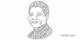 Mandela Madiba sketch template