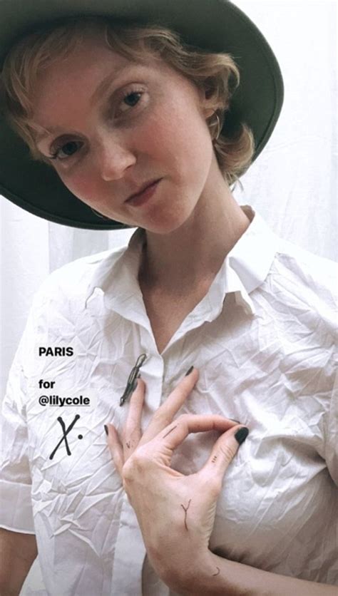 supermodel lily cole reveals she has her daughter s name tattooed on