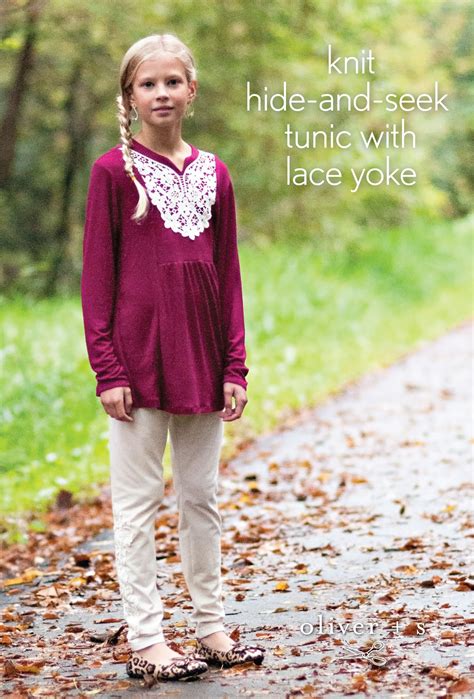 tween style knit hide and seek tunic with lace yoke blog oliver s