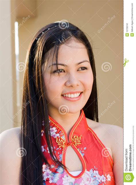 filipina smile stock image image of happy southeast 12739741