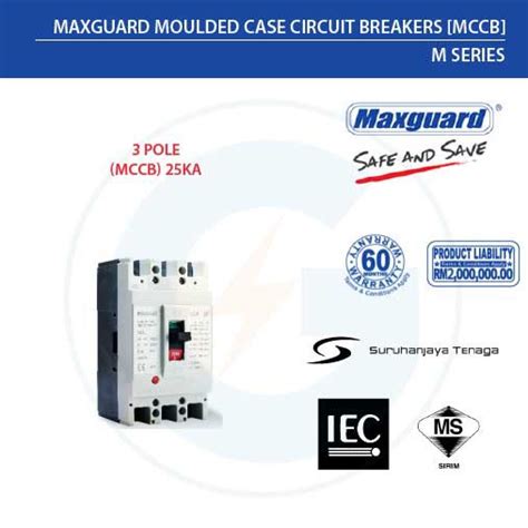 maxguard p mccb moulded case circuit breakers  pole ka shunt trip coil mccb ml