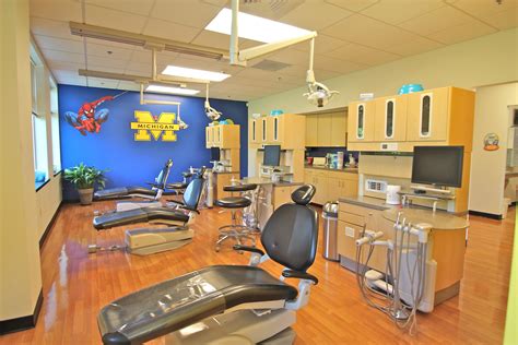 pediatric dentist office operatory michigan  blue dentist