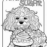 Alapont Kike Pupcake Sugar Coloring Adult Book sketch template