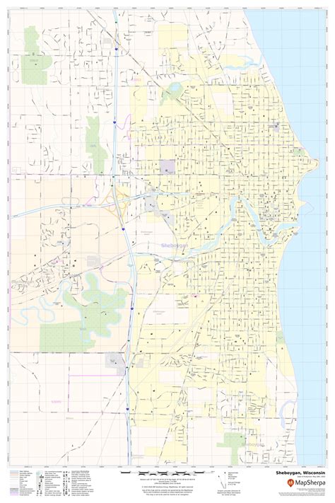 sheboygan map wisconsin