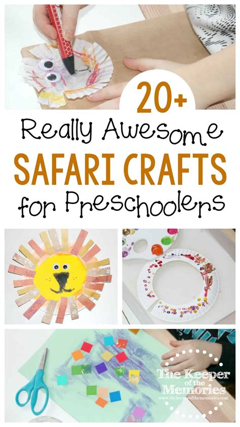 awesome safari crafts  kids  keeper   memories