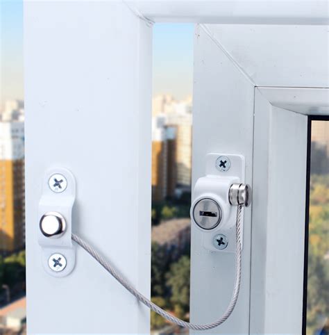 casement window chain lock stainless steel safety locking household kids safety  locks