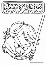 Coloring Luke Angry Birds Wars Star Pages Skywalker Printable Bird Lightsaber Drawing Colouring Movies Kids Print Lego Useful Most Saber sketch template