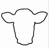Cow Template Head Printable Outline Clipart Coloring Face Craft Patterns Applique Silhouette Drawing Beef Cows Pattern Paintings Drawings Cliparts Highland sketch template