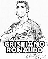 Ronaldo Cristiano Topcoloringpages Deviantart sketch template