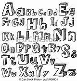 Alphabet Letters Cool Font Drawing Draw Fonts Different Getdrawings Drawings sketch template