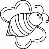 Coloring Bee Bumble Template Pages Printable Cartoon Templates Clip Colour Clipart Sheets Cliparts Colouring Print Kids Outline Color Sheet Pattern sketch template