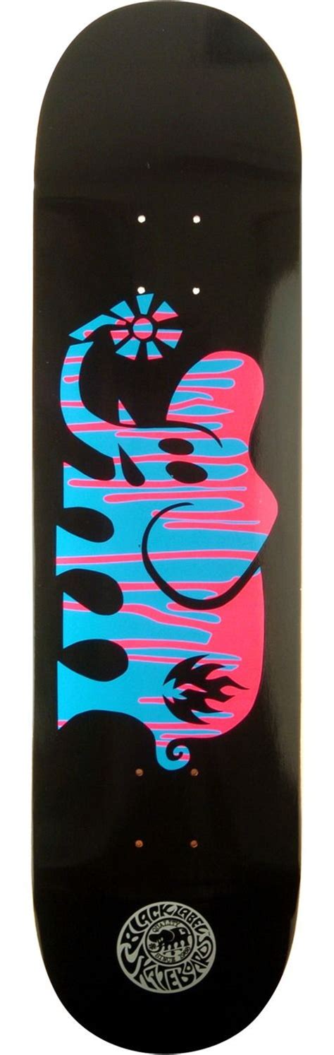 black label skateboards spill proof elephant skateboard deck black label skateboards