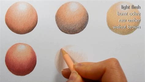 tutorial   color  skin tones  colored pencils faber