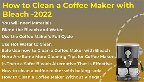 clean  coffee maker  bleach