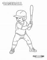 Baseball Mitts Bats Printcolorfun sketch template