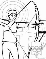 Olimpiadi Arco Tiro Archery Olympiques Clipartmag Coloringme Template sketch template