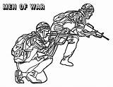 Coloring Pages War Military Men Army Printable Guy Color Getcolorings sketch template