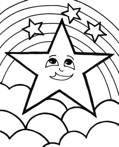 shooting star colouring page clip art library