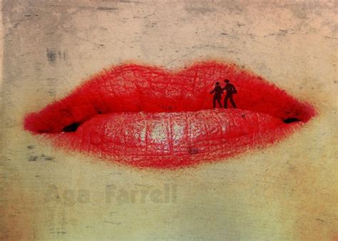 Red Lips Art Love Art Romantic Photograph Retro By Agafarrell