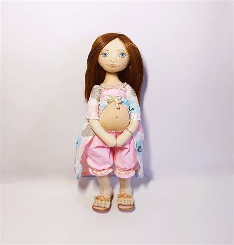 Pregnant Doll Custom Made Rag Doll Handmade As A T For Etsy
