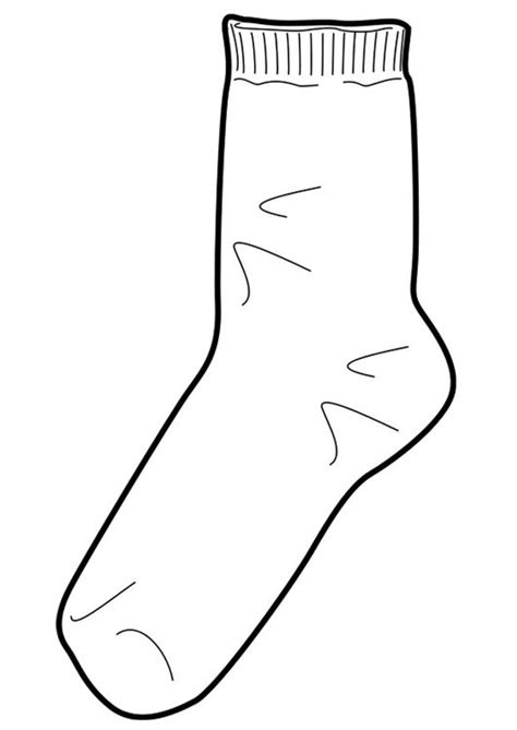 black  white drawing   sock