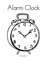 Coloring Time Clock Telling Alarm sketch template