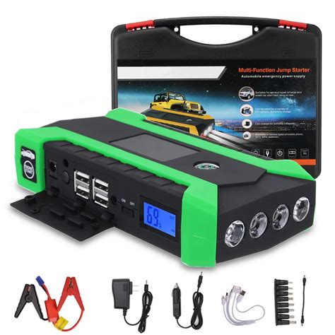 mah   usb car jump starter portable car battery booster charger booster power bank