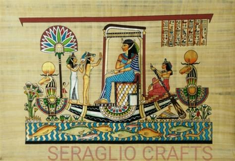Handmade Original Papyrus Egyptian Painting At Price 599