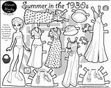 Paper Doll Marisole Monday Dolls Coloring Printable Print Pages 1930s Paperthinpersonas Friends 1930 Summer Historical Click Archives Maeghan Crafts Fashion sketch template