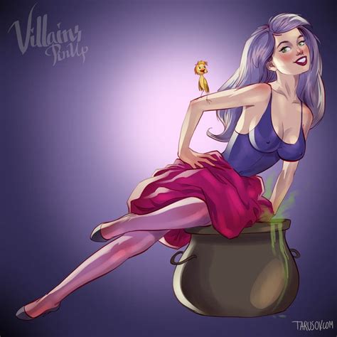 Madam Mim Sexy Disney Villains Pinup Fan Art Popsugar