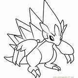 Alola Pokemon Sandslash Coloringpages101 Pokémon sketch template