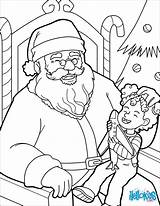 Santa Laugh Having Coloring Hellokids Print Color Online Pages sketch template