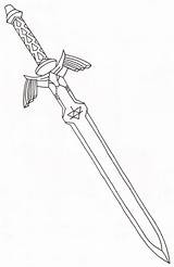 Sword Master Drawing Zelda Tattoo Deviantart Link Swords Espada Legend 2d Skyward sketch template