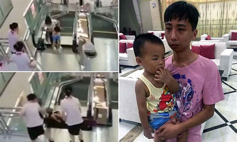 staff at chinese mall knew escalator that killed a mother was broken daily mail online