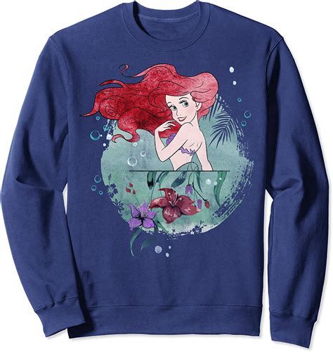 Disney Little Mermaid Ariel Painted Collage Portrait Sweatshirt Amazon