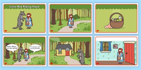 Red Riding Hood Picture Story Cards Teacher Made