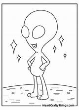 Alien Ufo sketch template