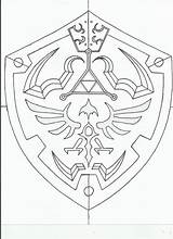 Shield Hylian Coloring Legend Triforce Ausmalen 2338 1700 Wappen Waffen Swords Vectorified Orig11 Xiphos Cheryl Brewer sketch template