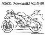Coloring Pages Motorcycle Kawasaki Gif Zx10r Bike Dirt Sheets Mb Printable Printables Print sketch template
