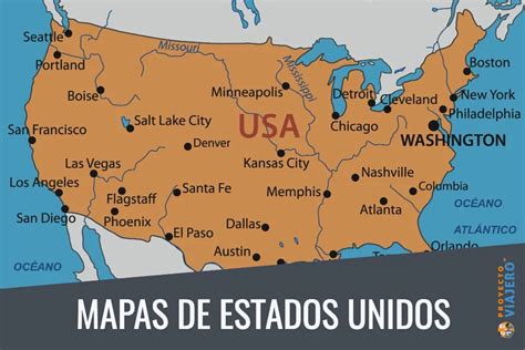 Mapas De Estados Unidos Proyecto Viajero