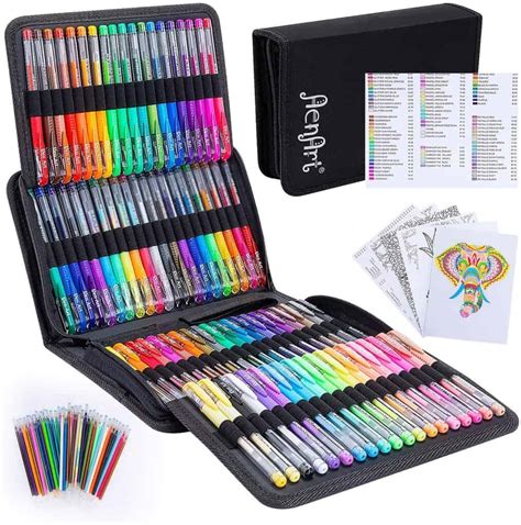 gel pens  coloring  creative folk
