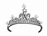 Tiara Coloring Princess Pages Clipartbest Clipart sketch template