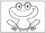 Coloring Preschool Frog Animal Pages Kids sketch template