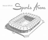 Stade Croquis Kaliningrad sketch template