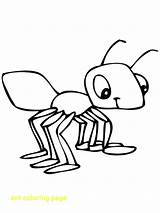 Ant Coloring Pages Cartoon Ants Drawing Kids Grasshopper Bad Children Smiling Baby Anteater Collection Atom Working Color Getdrawings Getcolorings Hard sketch template