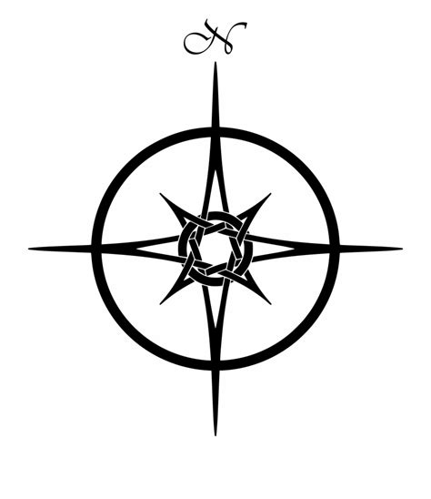 Simple Compass Rose Simple Compass Compass Showing True